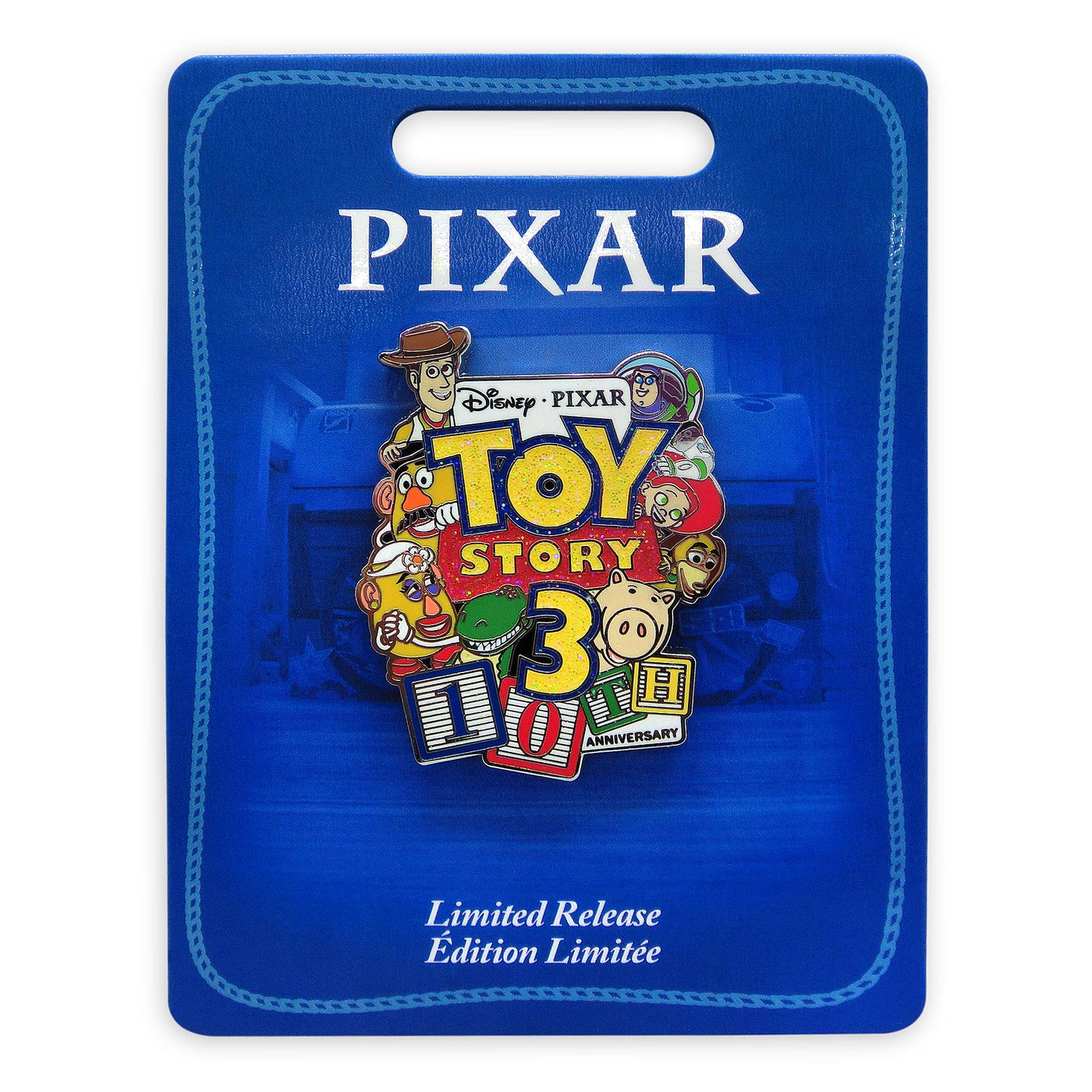 Disney Parks Toy Story 3 Pin 10th Anniversary Limited Release New with Card