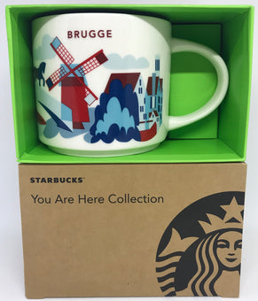 Starbucks You Are Here Collection Belgium Brugge Ceramic Coffee Mug New W Box