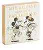 Hallmark Disney Mickey and Minnie Love Hand in Hand Wood Quote Sign New
