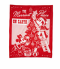 Disney Vintage Merriest Place on Earth Mickey Minnie Holiday Fleece Throw New