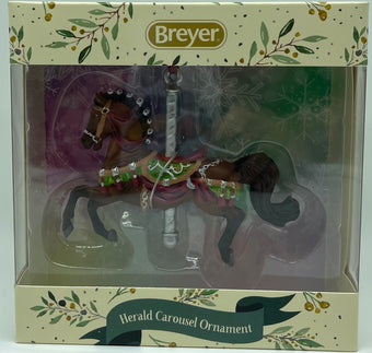 Breyer Horses 2021 Holiday Carousel Herald Christmas Ornament New with Box