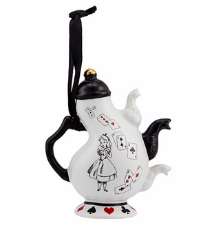 Disney Disneyland Paris Alice in Wonderland Teapot Hanging Ornament New