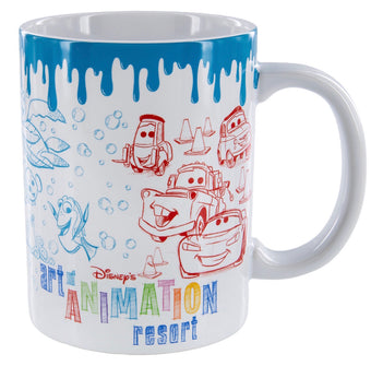 Disney Parks Art Of Animation Resort Ceramic Coffee Mug Ariel Cars Simba New