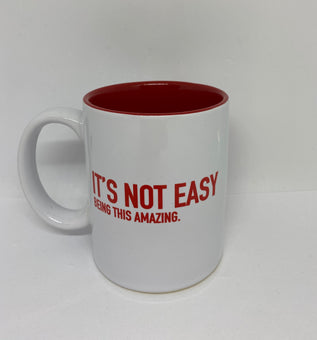 M&M's World Red Silhouette It's Not Easy Being This Amazing Coffee Mug New