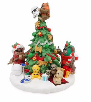 Disney Star Wars Ewok Musical Christmas Tree Figurine New with Box