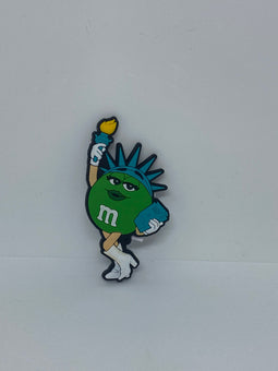 M&M's World NYC Green Liberty Magnet New with Tag