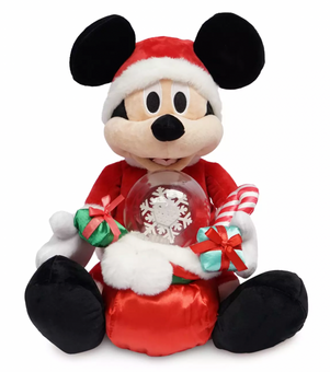 Disney Store Mickey Mouse Musical Holiday Plush Medium 12'' Christmas New