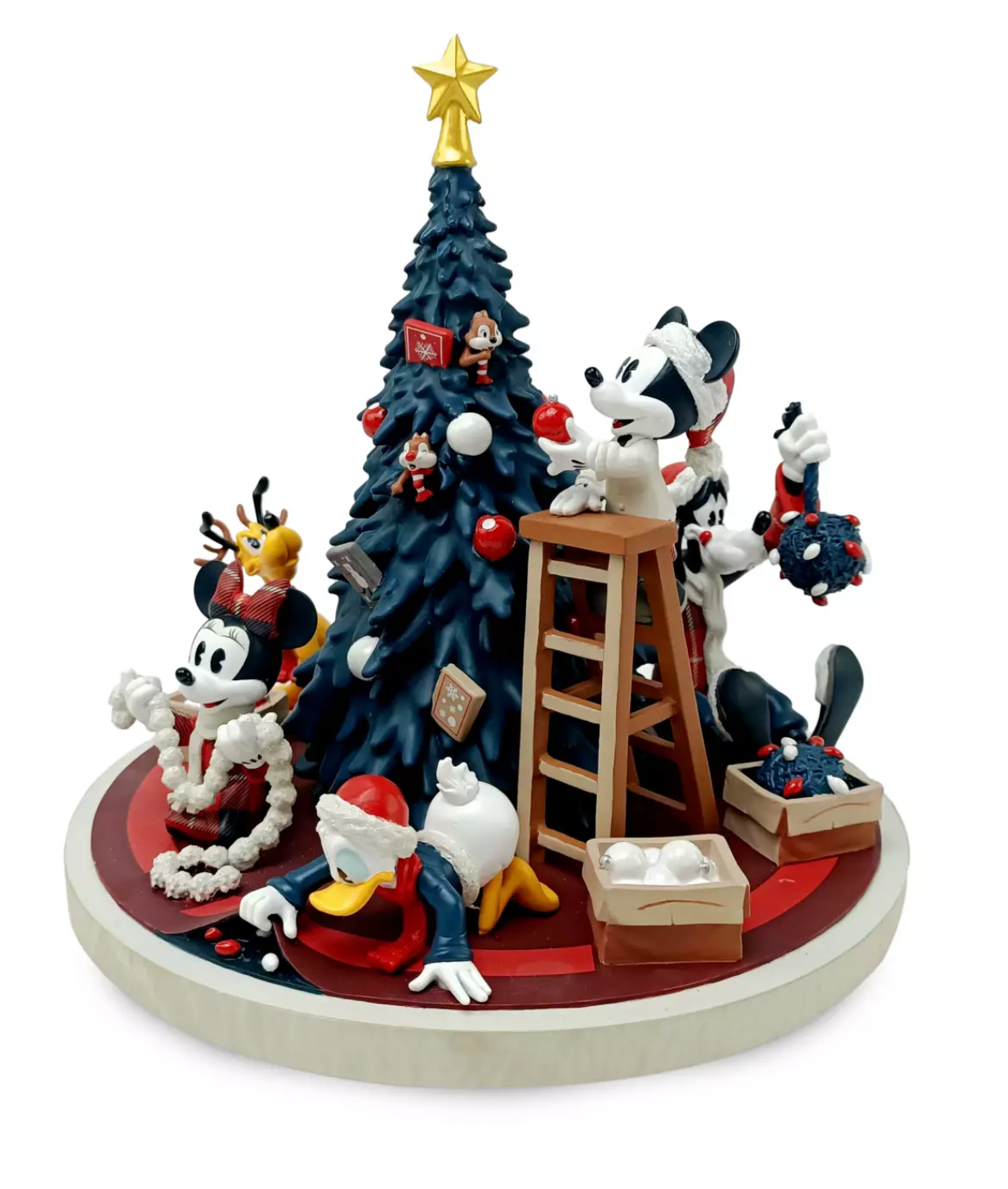 Disney Mickey and Friends Holiday Christmas Tree Musical Figure New with Box
