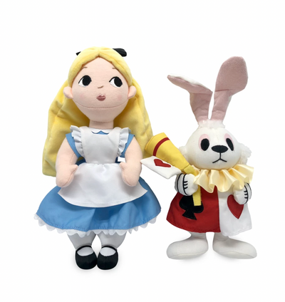 Disney Alice and White Rabbit by Mary Blair 70th Plush Set Limited New with Box