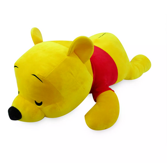 Disney Parks Sleeping Winnie the Pooh Cuddleez Large Plush New with Tags