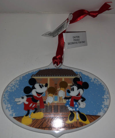 Disney 2018 Mickey Minnie Broadwalk Resort Holiday Celebration Ornament New Tag