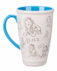Disney Classic Store Alice in Wonderland Animated Ceramic Mug Latte Sketch New