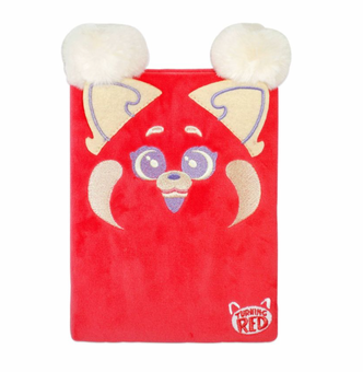 Disney Pixar Turning Red Panda Journal Plush with 2 Pom-Pom Pens New with Tag