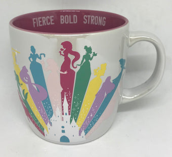 Disney Parks Fierce Bold Strong Princess Cinderella Castle Coffee Mug New
