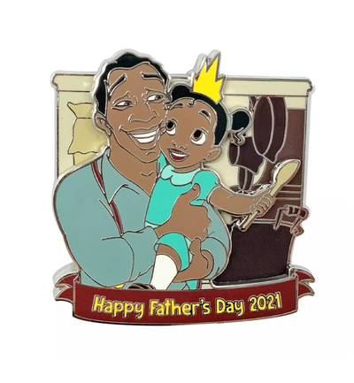 Disney Parks Happy Father's Day 2021 Tiana Pin Limited New with Card