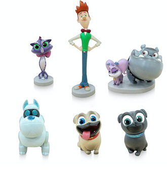 Disney Junior Puppy Dog Pals Figure Play Set Cake Topper New with Box