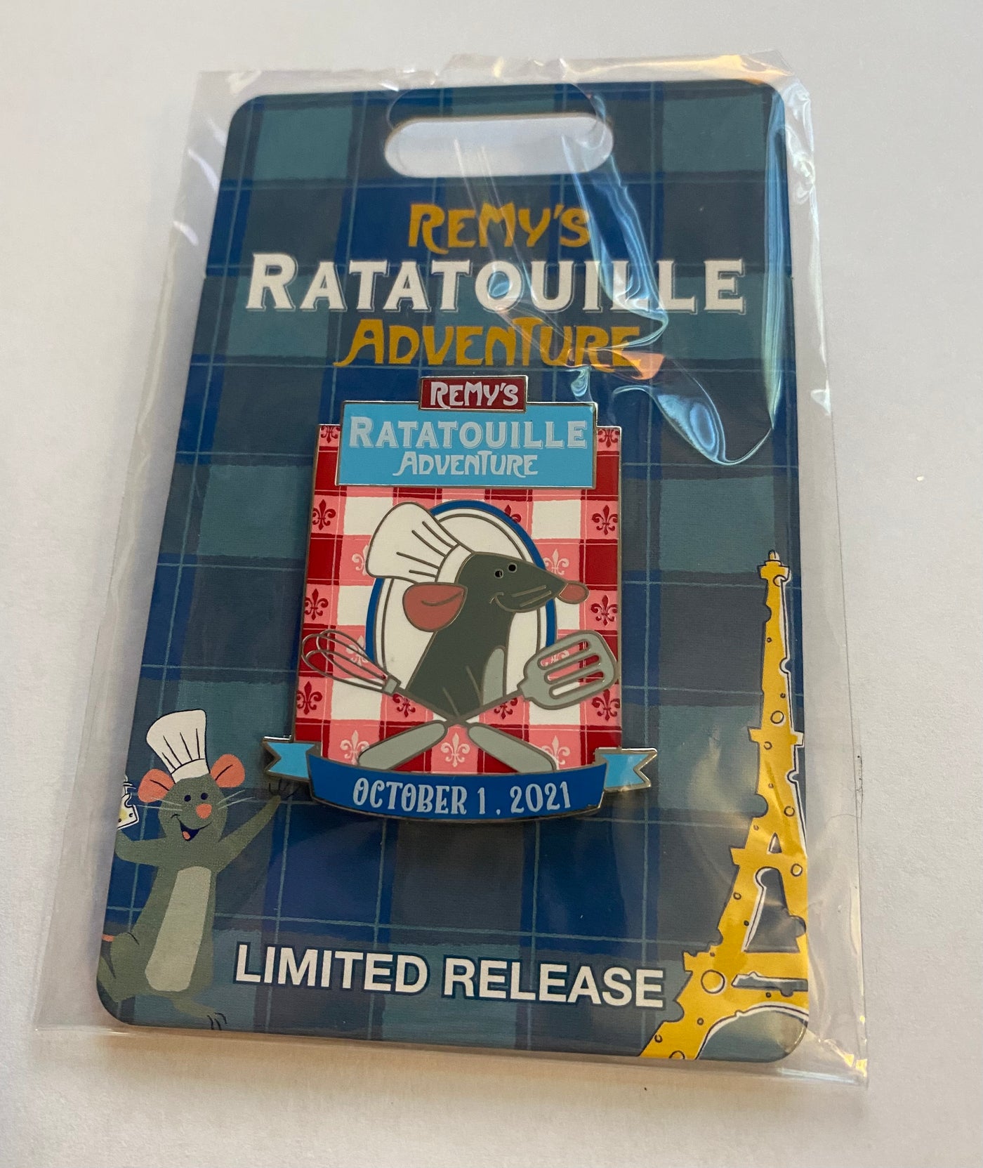Disney Parks Remy Ratatouille Adventure October 1st 2021 Limited Release Pin New