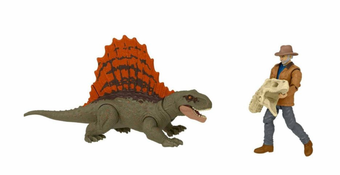 Jurassic World Human and Dino Pack Dr Alan Grant & Dimetrodon Toy New With Box