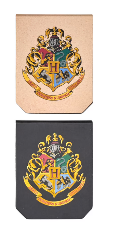 Universal Studios Harry Potter Hogwarts Crest Magnetic Bookmark Set New With Tag