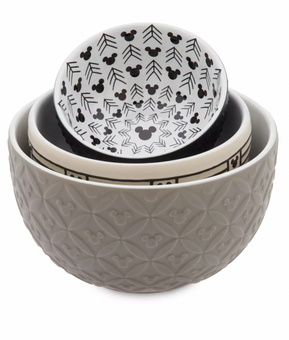 Disney Parks Homestead Mickey Icon Kitchen Nesting Bowls Set of 3 New with Tag