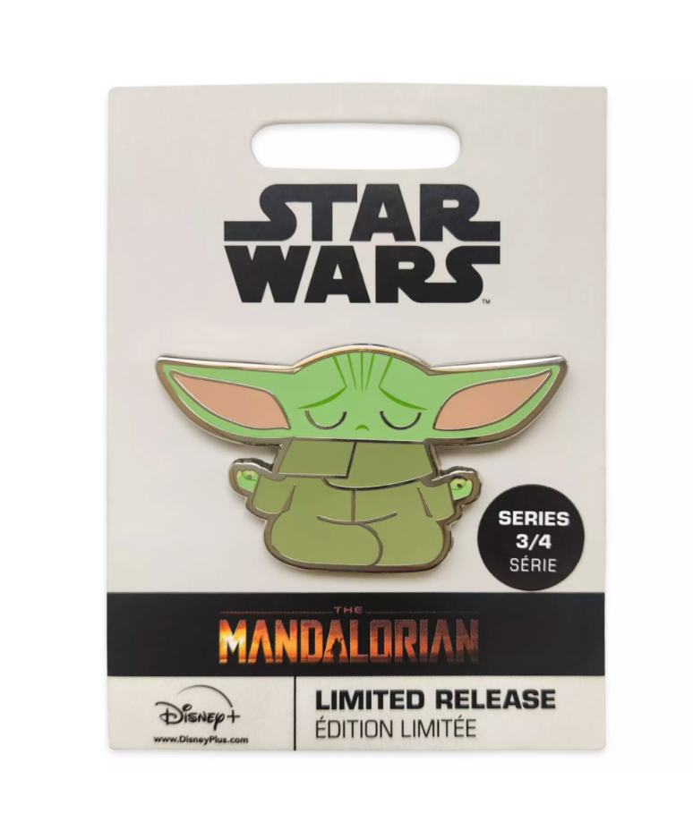Disney Star Wars Yoda The Mandalorian The Child in Zen Pose Pin Limited New Card