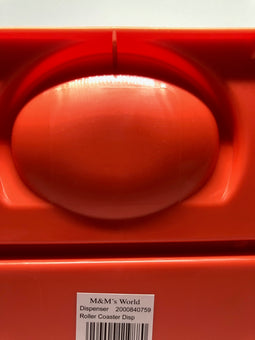 M&M's World Roller Coaster Candy Dispenser Red Yellow New with Tag