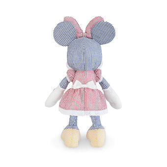 Disney Parks Minnie Mouse Seersucker 15in Plush New with Tags