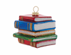 Robert Stanley 2021 Stacked Books Glass Christmas Ornament New with Tag