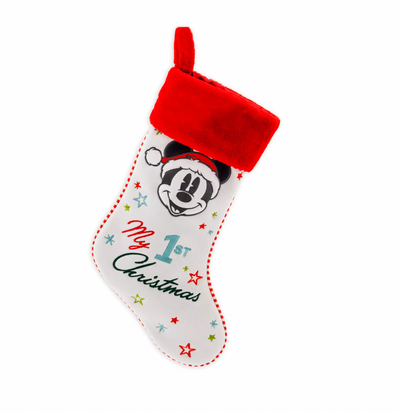 Disney Retro Mickey My 1st Christmas Holiday Christmas Stocking for Baby New