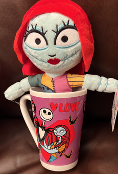 Disney Nightmare Before Christmas Sally Mug Plush Set Love New With Tag