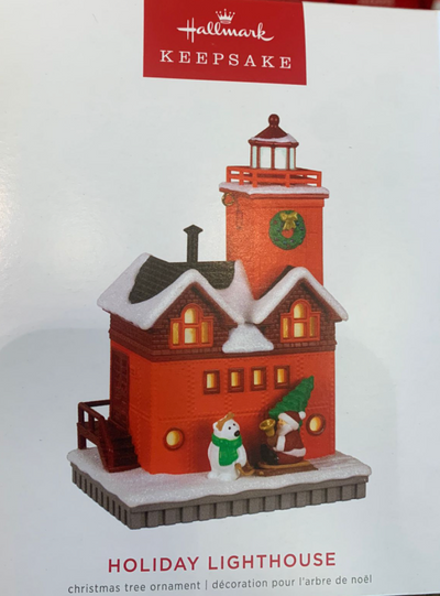 Hallmark 2022 Holiday Lighthouse Christmas Ornament New With Box