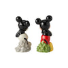 Enesco Disney Ceramics Mickey Then and Now Salt & Pepper New with Box