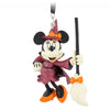 Disney Parks Minnie With Broom Witch Halloween Glitter Ornament New