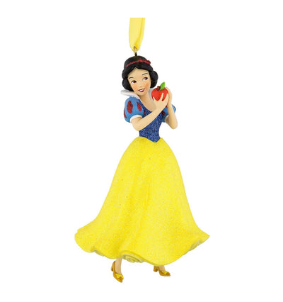 Disney Parks Snow White with Apple 3D Glitter Christmas Ornament New with Tags