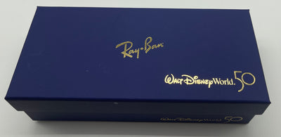 Disney 50th Ray Ban Sunglasses Hexagonal Metal Polar Blue New Cloth Case