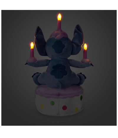 Disney Parks Stitch Happy Birthday Cake Stitch Light UP Plush New with Tags