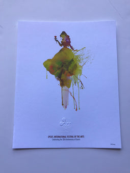 Disney Parks Epcot Festival of the Arts 8x10 Passholder Belle Print New