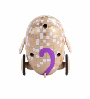 Disney Tomy Savannah's Cat Action B Bot Ron's Gone Wrong Pull Back Glows Toy New