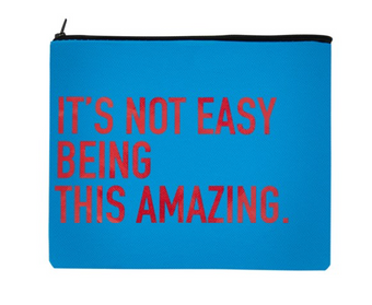 M&M's World Red Character It's Not Easy Being This Amazing Recycled Pouch New