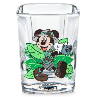Disney Parks Animal Kingdom Mickey Safari Mini Glass New