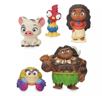 Disney Store Moana Bucket Bath Toy Set New with Tag