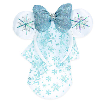 Disney Parks Christmas Minnie Mouse Snowflake Ear Headband Holiday New with Tags