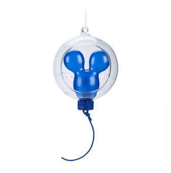 Disney Sketchbook Mickey Blue Balloon Light-Up Christmas Ornament New with Tag