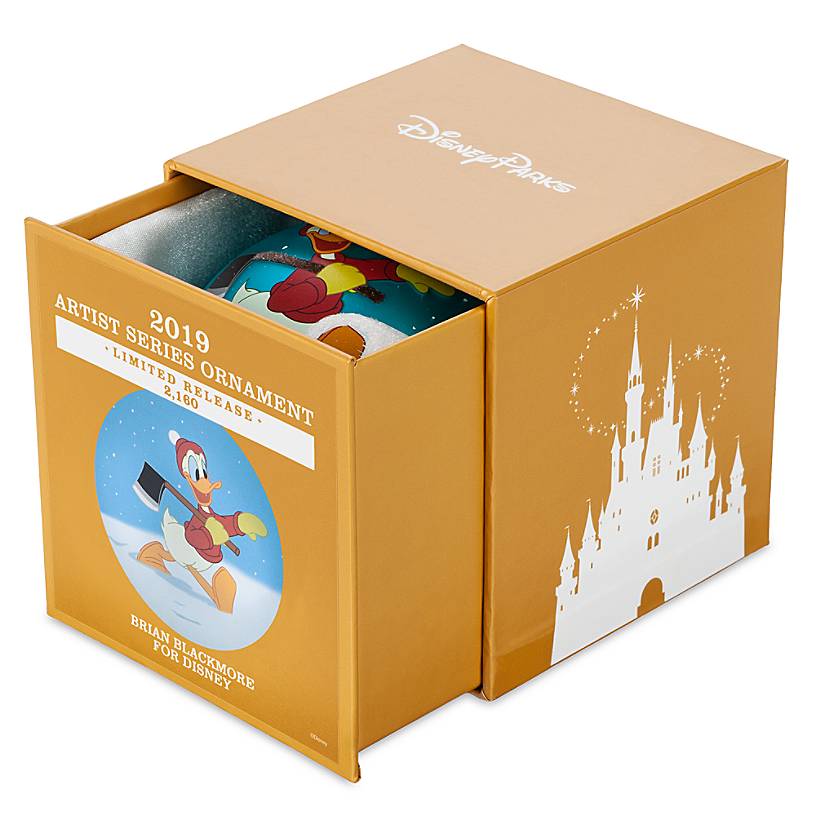 Disney Parks Donald Artist Series Limited Ball Christmas Ornament New with Box