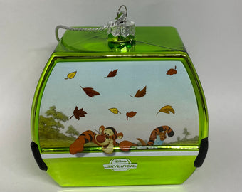 Disney Parks Skyliner Winnie the Pooh Glass Christmas Ornament New with Tag