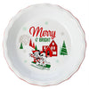 Disney Store Mickey and Minnie Mouse Holiday Pie Dish New
