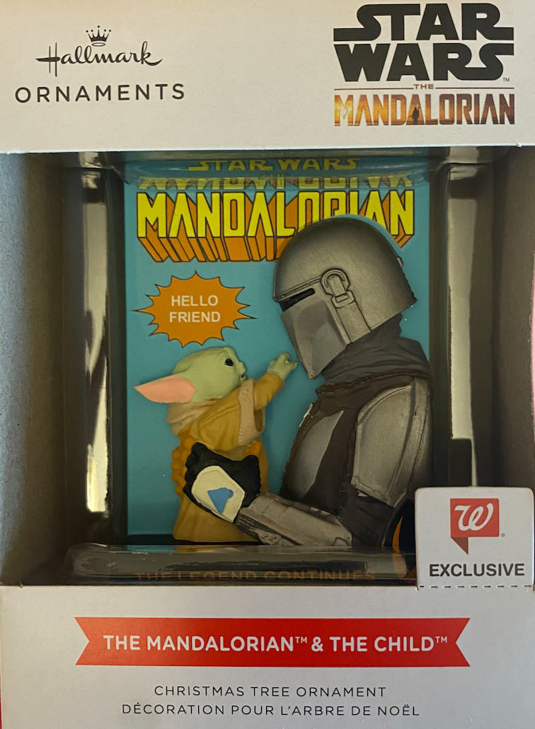 Hallmark 2021 Mandalorian & Child Star Wars Christmas Ornament New With Box