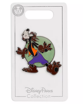 Disney Parks Happy Halloween Werewolf Goofy Pin New with Card
