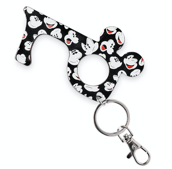 Disney Parks Mickey Mouse Door Opener No Touch Keychain New with Tag