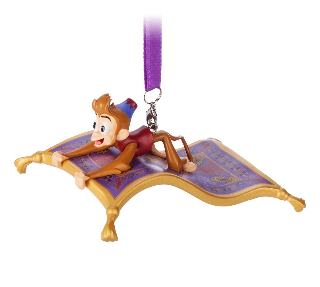 Disney Parks Abu and Magic Carpet from Aladdin Christmas Ornament New With Tags